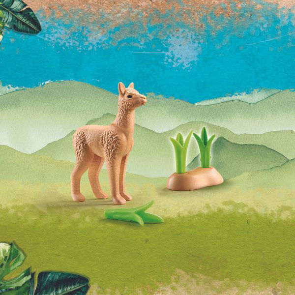 Playmobil | Wiltopia - Young Alpaca - Alex and Moo