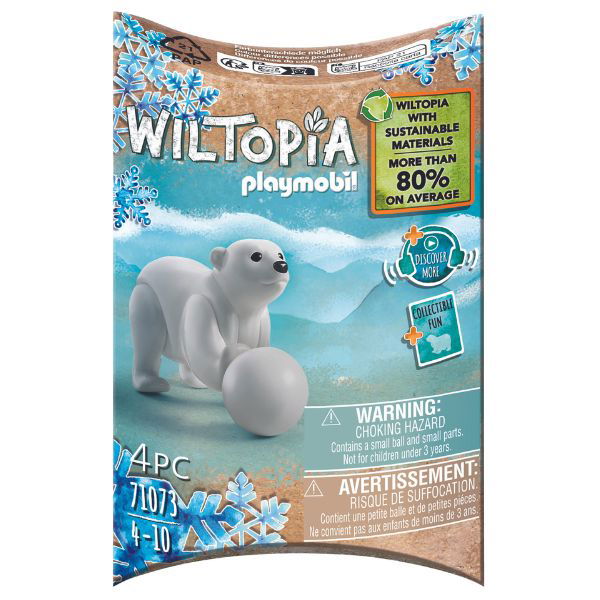 Playmobil | Wiltopia - Young Polar Bear - Alex and Moo