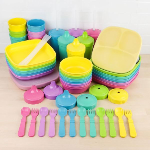 Re-Play | Kid's Tableware Collection (68 Pieces) - Alex and Moo