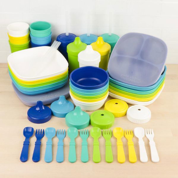 Re-Play | Kid's Tableware Collection (68 Pieces) - Alex and Moo