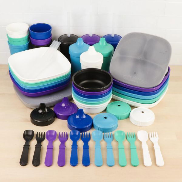 Re-Play | Kid's Tableware Collection (68 Pieces) - Alex and Moo