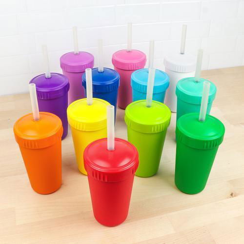 Re-Play | Straw Cups - Rainbow Set (12 Pack) - Alex and Moo