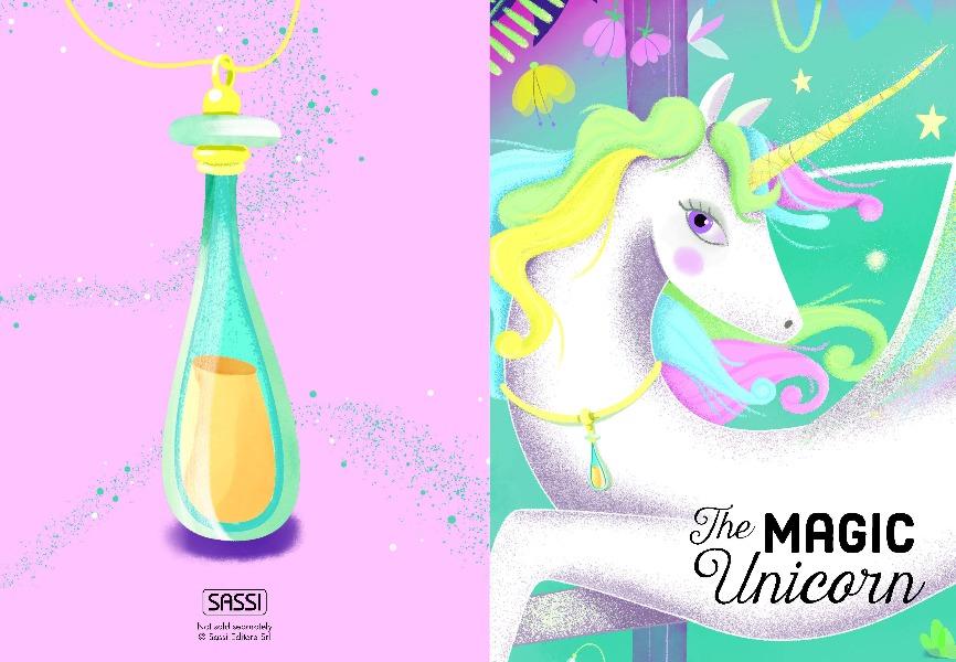 Sassi | Book & Puzzle - Unicorn