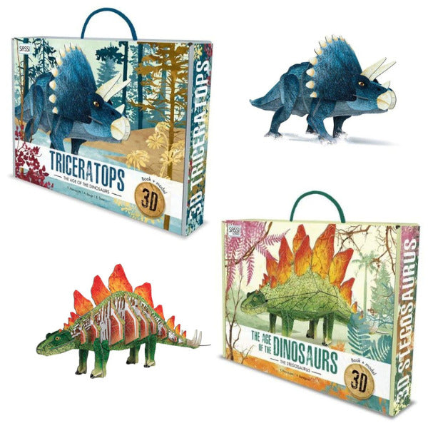 Sassi | Dinosaur 3D Model & Book Set