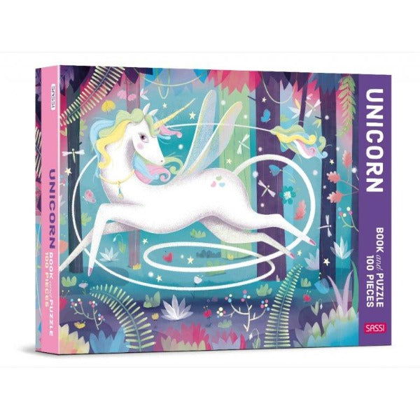 Sassi | Puzzle & Book Set - Unicorn - Alex and Moo