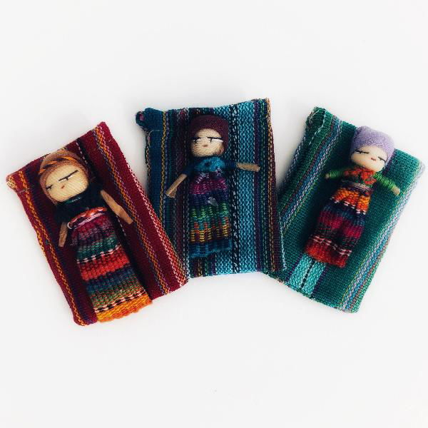 Single Guatemalan Worry Doll - Alex and Moo