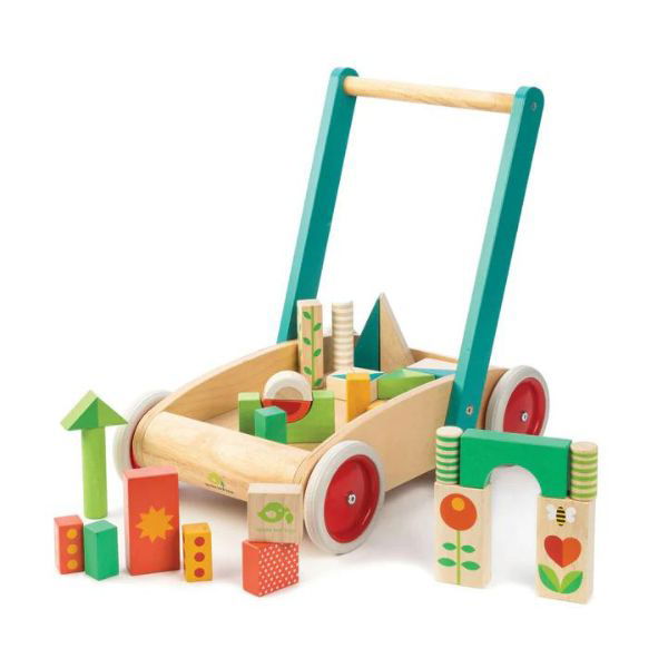 Tender Leaf Toys | Baby Block Walker - Alex and Moo