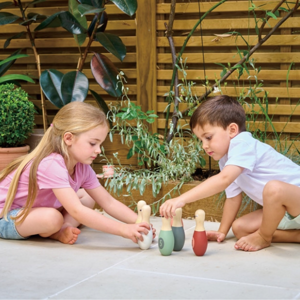 Tender Leaf Toys | Birdie Skittles Bowling Set - Alex and Moo