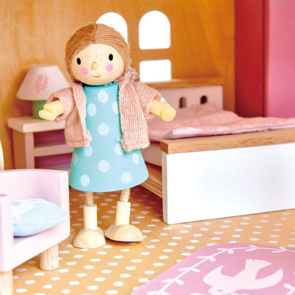 Tender Leaf Toys | Doll House Bedroom Furniture Set - Alex and Moo