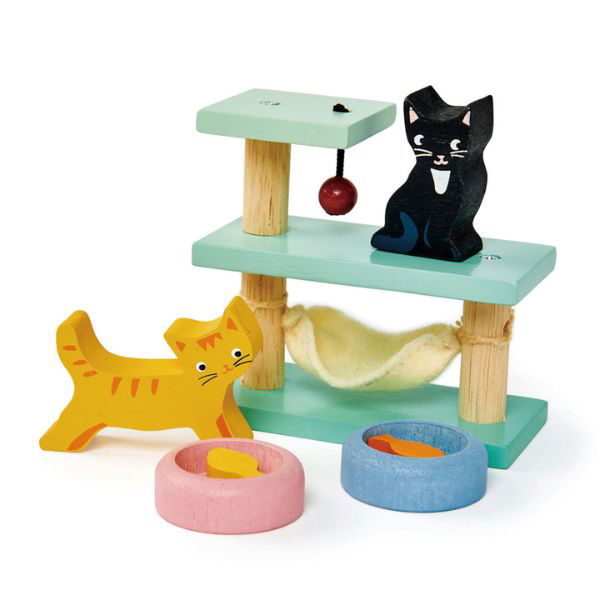 Tender Leaf Toys | Doll House Pet Cat Set - Alex and Moo