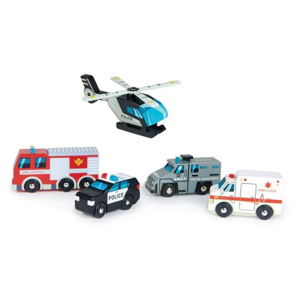 Tender Leaf Toys | Emergency Vehicles - Alex and Moo