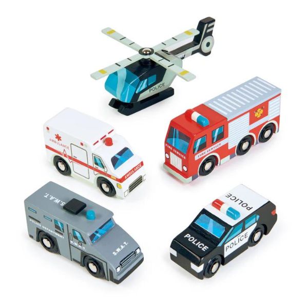 Tender Leaf Toys | Emergency Vehicles - Alex and Moo