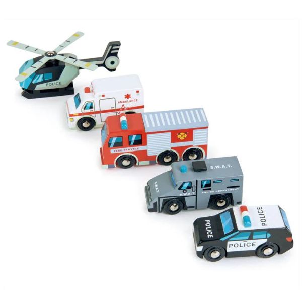 Tender Leaf Toys | Emergency Vehicles - Alex and Moo