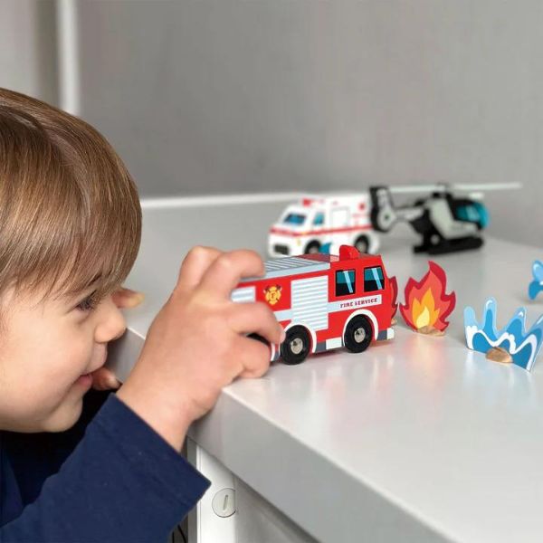 Tender Leaf Toys | Emergency Vehicles - Alex and Moo