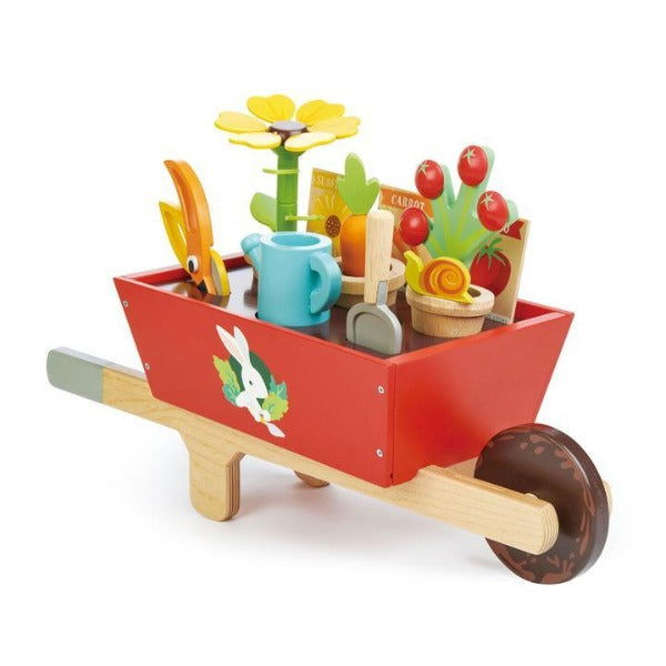 Tender Leaf Toys | Garden Wheelbarrow Set - Alex and Moo