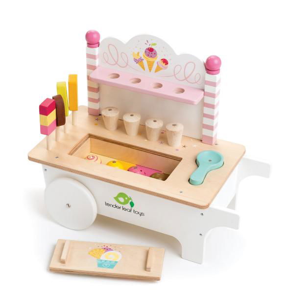 Tender Leaf Toys | Ice Cream Cart - Alex and Moo