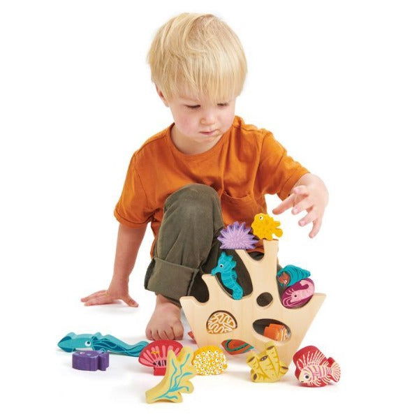 Tender Leaf Toys | Stacking Coral Reef - Alex and Moo