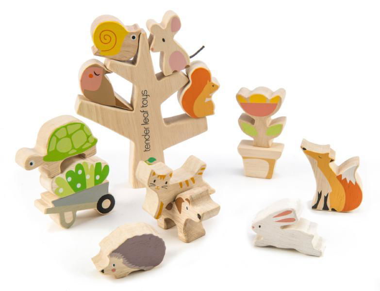 Tender Leaf Toys | Stacking Garden Friends - Alex and Moo