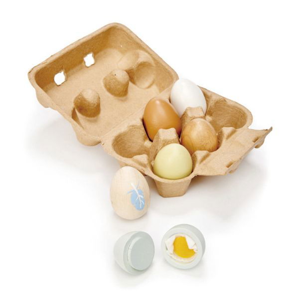 Tender Leaf Toys | Wooden Eggs - Alex and Moo