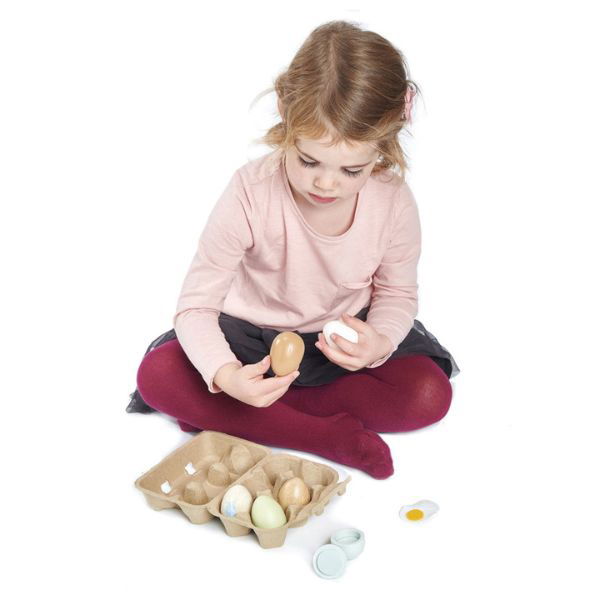 Tender Leaf Toys | Wooden Eggs - Alex and Moo