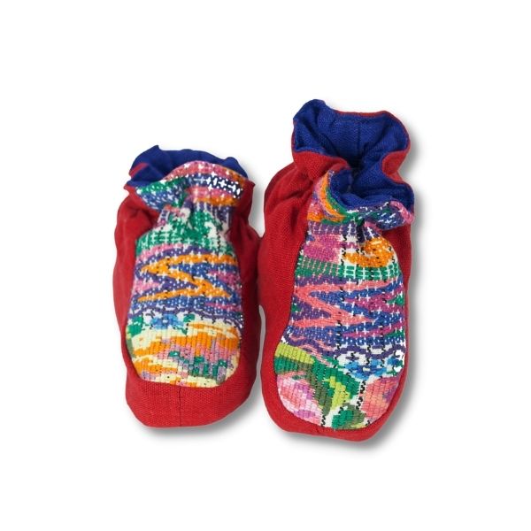 Chichicastenango Recycled Huipil Baby/Toddler Boots - 6-12 Months