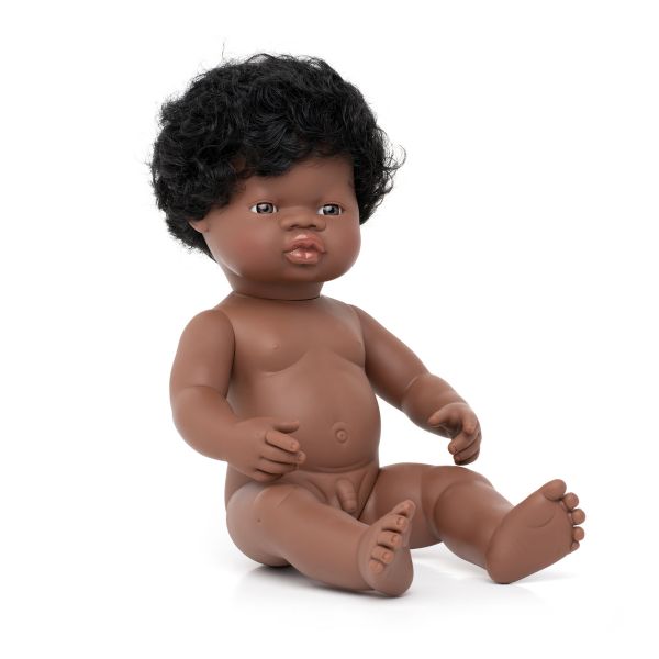 Miniland | 38cm Anatomically Correct African Doll - Boxed
