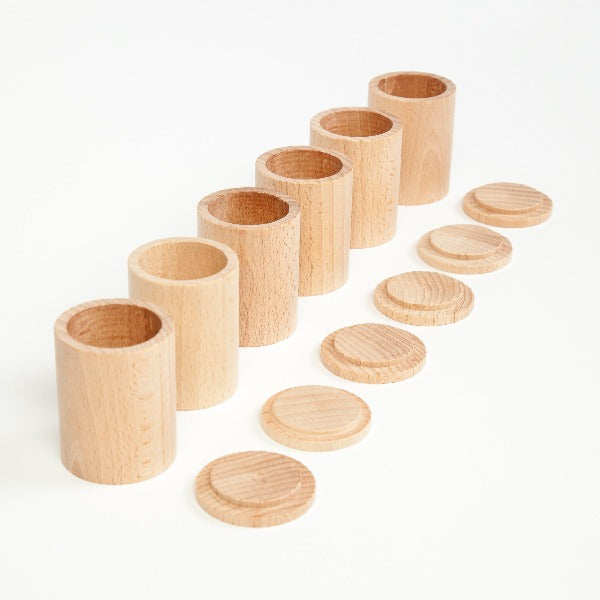 Grapat | 6 Natural Cups With Cover