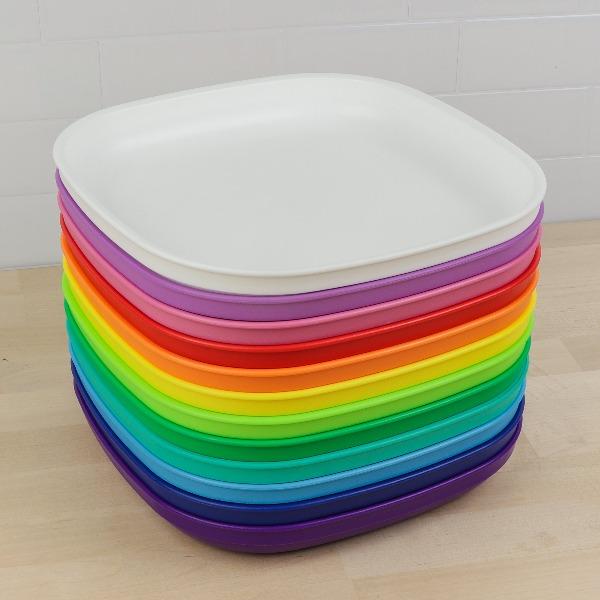 Re-Play | Large Flat Plate 23cm - Rainbow Set (12 Pack)