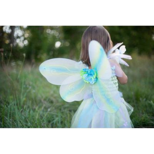 Great Pretenders | Green Butterfly Dress & Wings with Wand - Size 5-6