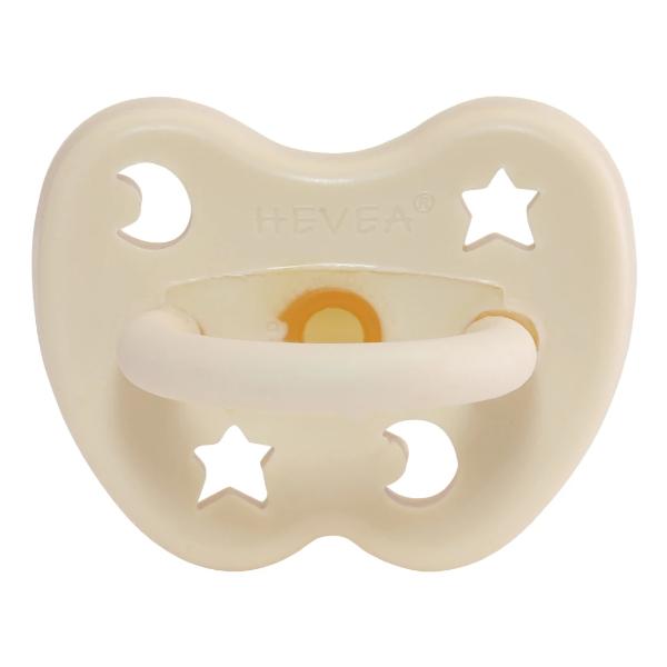 Hevea | Round Coloured Pacifier/Dummy - 3-36 Months - Alex and Moo