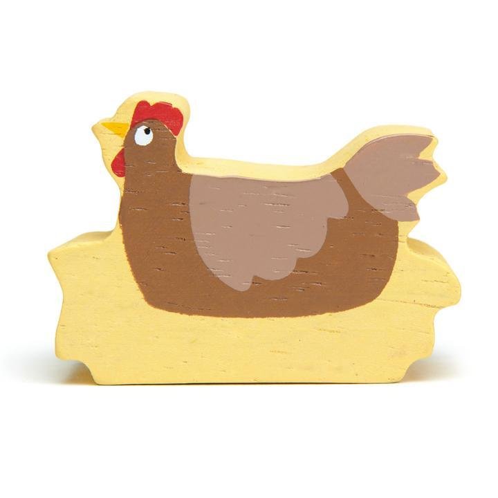 Tender Leaf Toys | Wooden Animals - Chicken - Alex and Moo