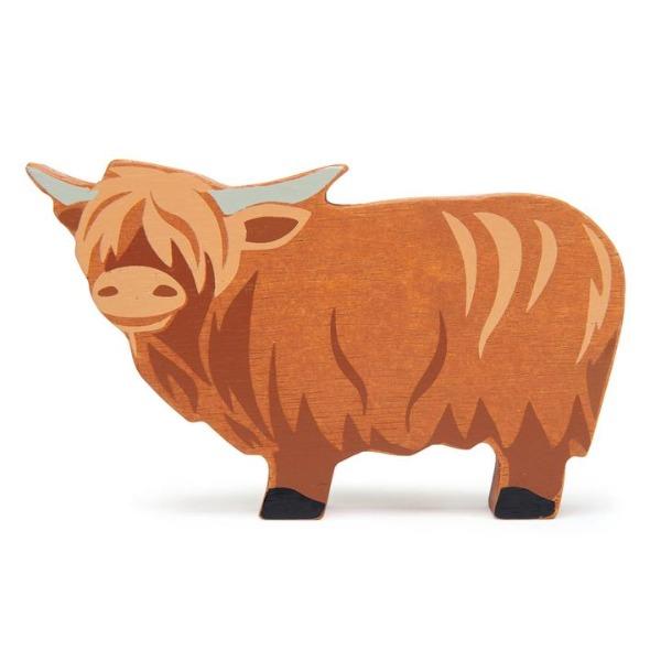 Tender Leaf Toys | Wooden Animals - Highland Cow - Alex and Moo