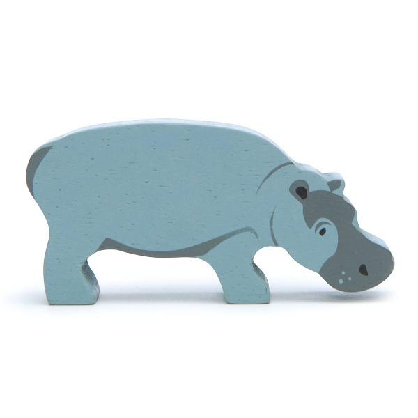 Tender Leaf Toys | Wooden Animals - Hippo - Alex and Moo