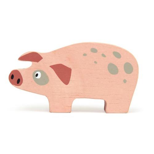 Tender Leaf Toys | Wooden Animals - Pig - Alex and Moo
