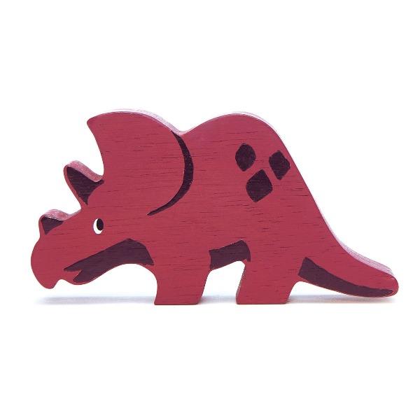 Tender Leaf Toys | Wooden Animals - Triceratops - Alex and Moo