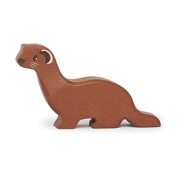 Tender Leaf Toys | Wooden Animals - Weasel - Alex and Moo