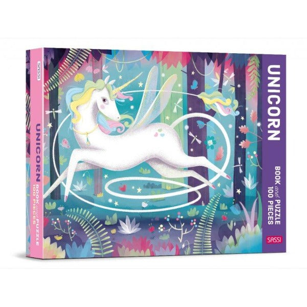 Sassi | Puzzle & Book Set - Unicorn